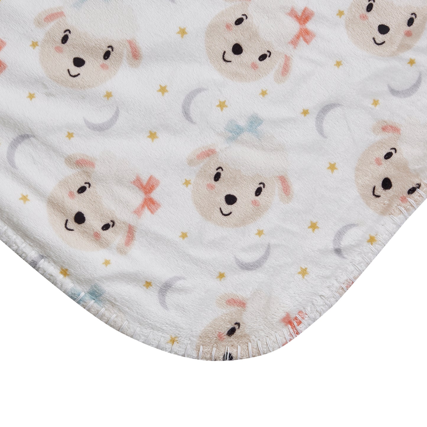 Mon Lapin by Thesis Print Mink Baby Blanket - Lamb