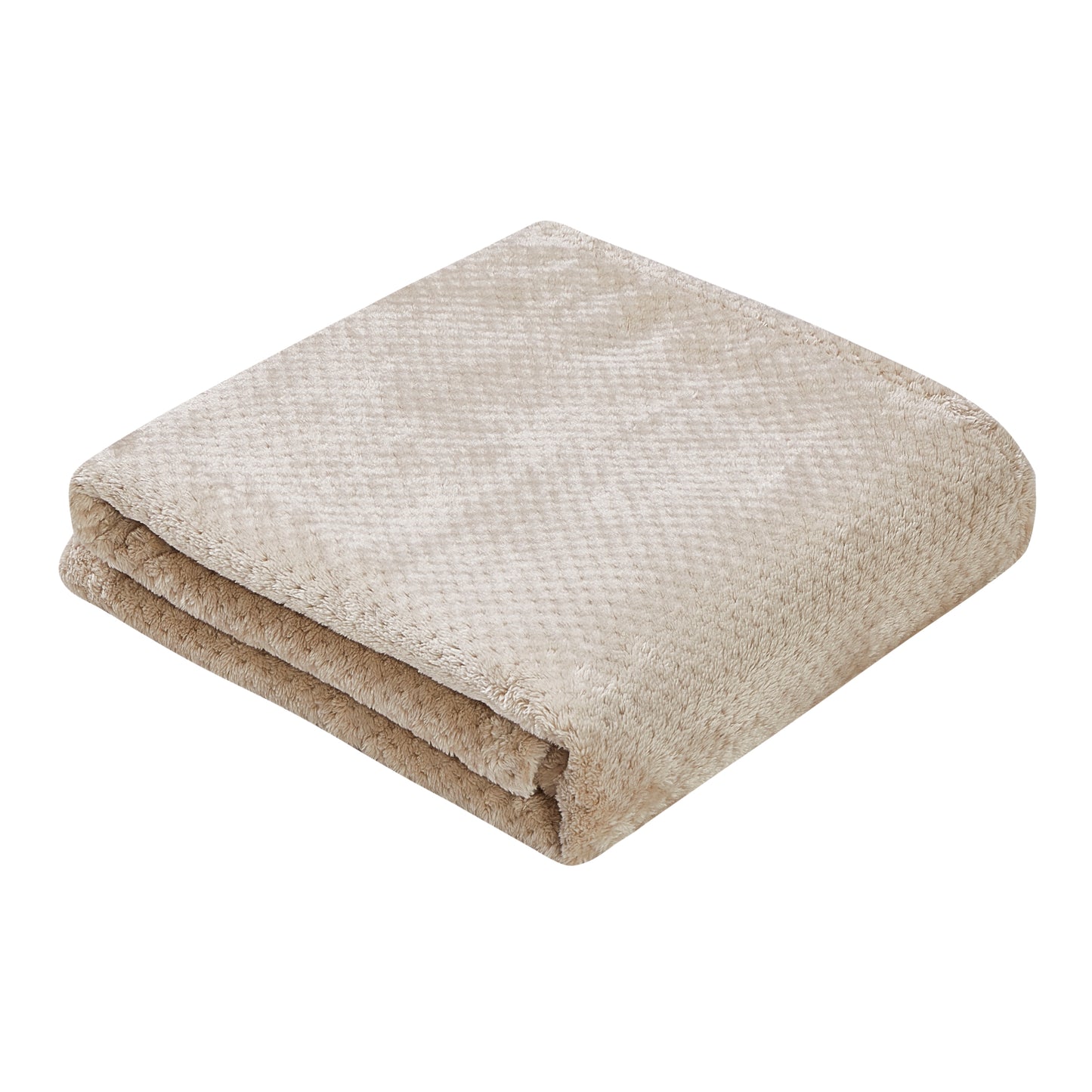 Classic Textured Fleece Throw - Linen