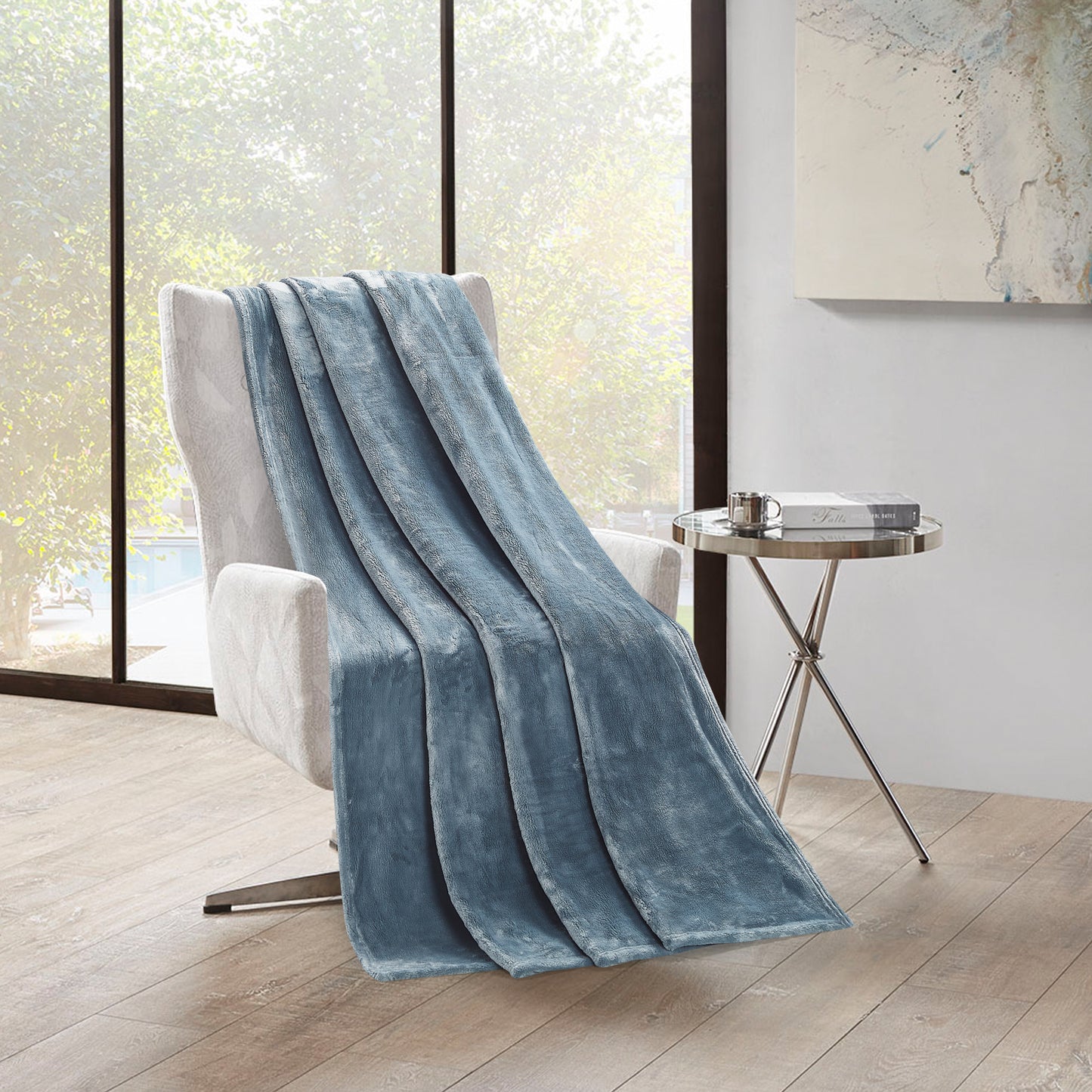 500 Series Solid Ultra Plush Blanket - Silver Sage